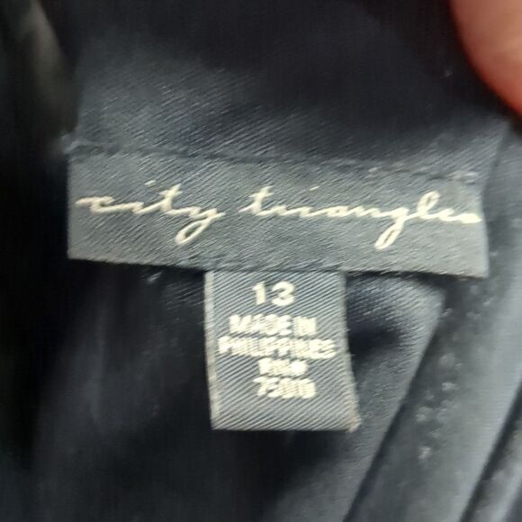 City Triangles Sequin Navy Black One Shoulder Cocktail Dress, Size 13 - Picture 10 of 10